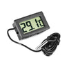 LCD Digital Thermometer for Fridges Freezers Coolers Aquarium Chillers Mini 1M Probe Black
