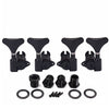 Black 2R2L Bass Guitar Machine Heads Guitar Tuning Pegs Open Gear