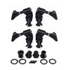 Black 2R2L Bass Guitar Machine Heads Guitar Tuning Pegs Open Gear