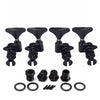 Black 2R2L Bass Guitar Machine Heads Guitar Tuning Pegs Open Gear