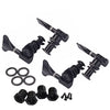 Black 2R2L Bass Guitar Machine Heads Guitar Tuning Pegs Open Gear
