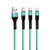 ICE-BINGO  3 in 1 Micro USB + 8 Pin + Type-C  Charging Cable - 1.2M