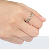 Simple Personality Hollowed Out Eight Characters Surround Ring