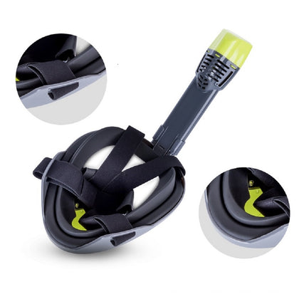 180 Degree Full Face Snorkel Mask Panoramic View Design Diving Scuba Snorkel Go Pro Compatible Snorkeling Mask