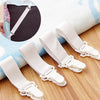 DIHE Bed Sheet Fixing Band Retaining Clip Skid Resistance Elastic Cord 4pcs