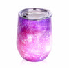 Double-Insulated Stemless Glass Stainless Steel Tumbler Wine Cup with Lids