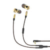Metal Pluggable with Wheat In-ear Headphones