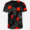 New Fashion Concave and Convex Lattice 3D Printed Men's Short Sleeve T-shirt