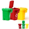 Kids Push Toy Vehicles Garbage Truck's Trash Cans 3PCS
