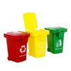 Kids Push Toy Vehicles Garbage Truck's Trash Cans 3PCS
