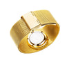ASJ Fashion Gold Mesh Steel Luxury Bracelet Women Dress Quartz Watch