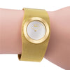 ASJ Fashion Gold Mesh Steel Luxury Bracelet Women Dress Quartz Watch