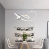 Modern Nature White  LED Pendant Light Chandelier Ceiling Lighting Fixture for Living  Kitchen Kids Bedrooms Dining Room