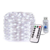 2packs DC5V USB 5M LED Silver Copper Wire String Lights with Remote Controller