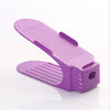 Integral Simple Plastic Double-layer Adjustable Shoe Rack