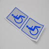 Car Sticker Disabled Sign Disability Mobility 10x10cm 2pcs/set