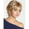 Human Hair Capless Wigs Short Wavy Bob Haircut Blonde Wig