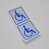 Car Sticker Disabled Sign Disability Mobility 10x10cm 2pcs/set