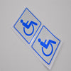 Car Sticker Disabled Sign Disability Mobility 10x10cm 2pcs/set