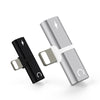 2 in 1 Double 8 Pin Adapter Headphone Jack Converter for iPhone X / 8 Plus / 8 / 7 1pc