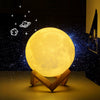 3D Printed Remote Control 16 Colors Moon Style Night Light