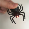 Noise-Making Black Spider Keychain with LED Light