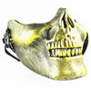 Skull Skeleton Paintball Half Face Protective Mask Guard Halloween Masquerade