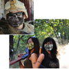 Skull Skeleton Paintball Half Face Protective Mask Guard Halloween Masquerade