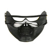 Skull Skeleton Paintball Half Face Protective Mask Guard Halloween Masquerade