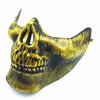 Skull Skeleton Paintball Half Face Protective Mask Guard Halloween Masquerade