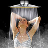 Bathroom Rainfall Ionic Nano Shower Head Round Chrome Ultra-Thin