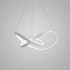 Modern Nature White  LED Pendant Light Chandelier Ceiling Lighting Fixture for Living  Kitchen Kids Bedrooms Dining Room