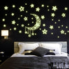 Luminous Stars Moon Wall Stickers Home Glow In The Dark Stars For Kids Baby Room