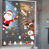 Doors and Windows Accessories Store Window Glass Christmas Scene Decorate Wall S
