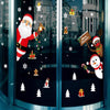 Doors and Windows Accessories Store Window Glass Christmas Scene Decorate Wall S