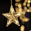 Twinkle 12 Stars LED Curtain String Window Curtain Lights for Christmas