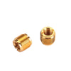 Mic Microphone Stand Clip Thread Screw Adaptor Gold 2PCS