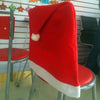 6PCS Removable Santa Red Hat Chair Covers Christmas Decorations