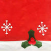 Non Woven Fabric Merry Christmas Chair Covers Set Holiday Party Chair Back Cover