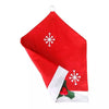 Non Woven Fabric Merry Christmas Chair Covers Set Holiday Party Chair Back Cover