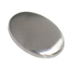 Remove the smell of garlic smell the stainless steel soap
