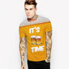Beer Bubble 3D Digital Printing Short Sleeve T-shirt
