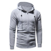 Drawstring Slimming Zip Fly Hoodie
