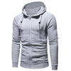 Drawstring Slimming Zip Fly Hoodie
