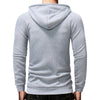 Drawstring Slimming Zip Fly Hoodie