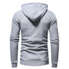 Drawstring Slimming Zip Fly Hoodie