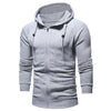 Drawstring Slimming Zip Fly Hoodie
