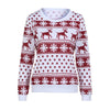 Xmas Christmas Sweater Lady Winter Autumn Fashion Floral Snowflake/Elk Print