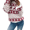 Xmas Christmas Sweater Lady Winter Autumn Fashion Floral Snowflake/Elk Print