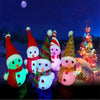 JUEJA Novelty  LED Glowing Christmas Snowman RGB Colour Night Light for Children Romantic Home Decorative